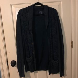 men’s American Eagle navy blue cardigan